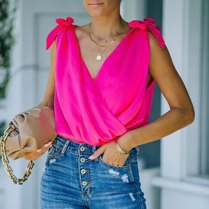 Vici Dolls Marabelle Satin DrapeTie Bodysuit